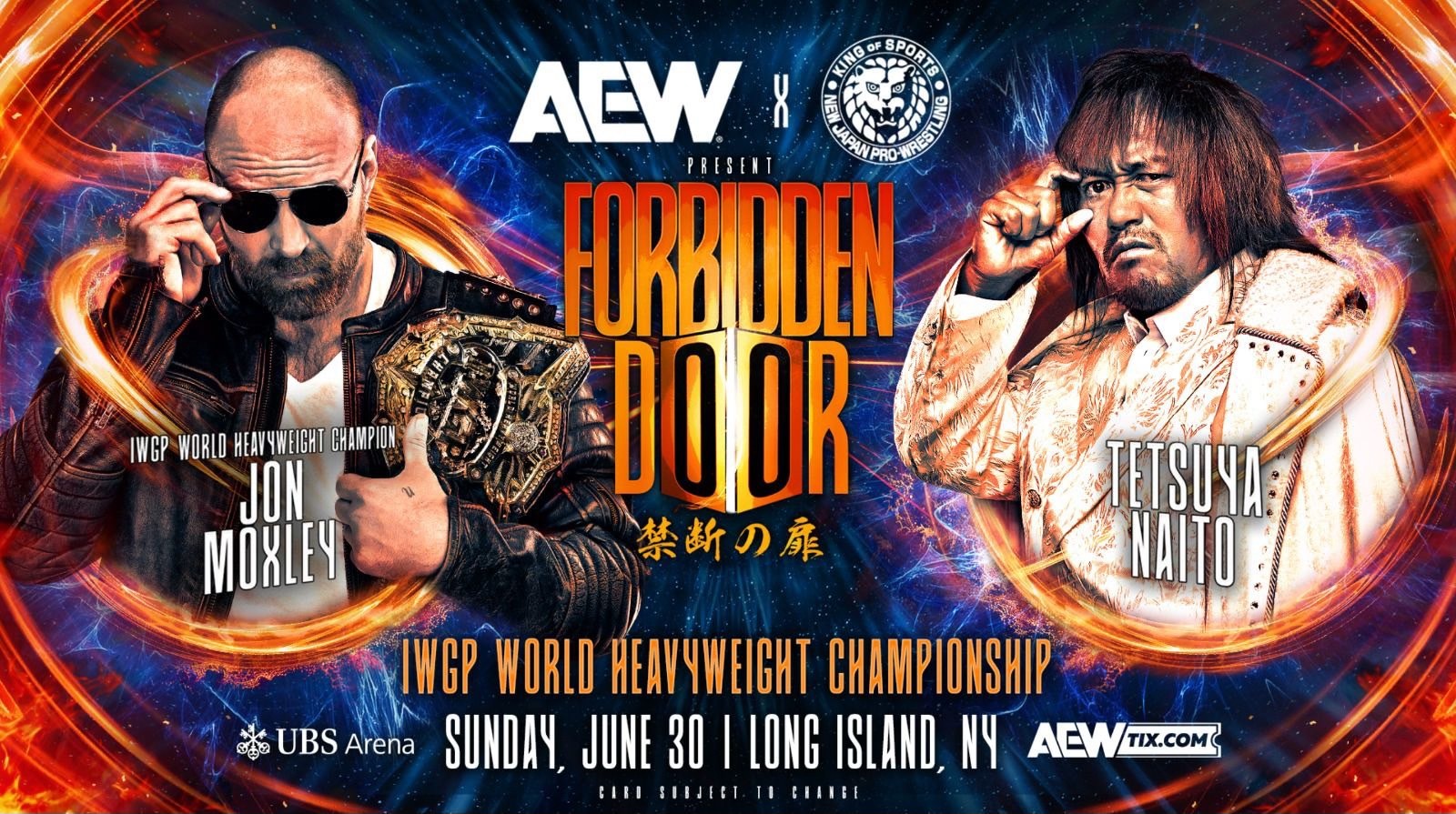 CONFIRMADO: Jon Moxley vs Tetsuya Naito por el IWGP World Heavyweight Championship en AEW x NJPW Forbidden Door III