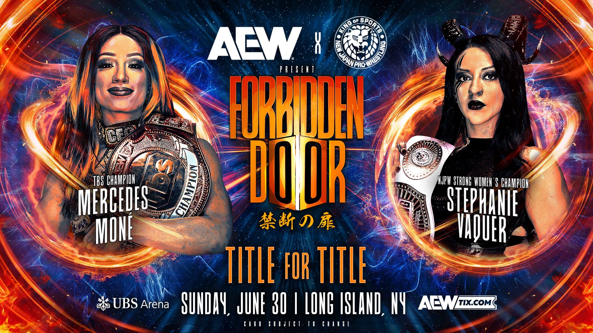 La chilena Stephanie Vaquer se enfrentará por el título de una de las luchadoras más grandes de la historia en AEW x NJPW Forbidden Door III